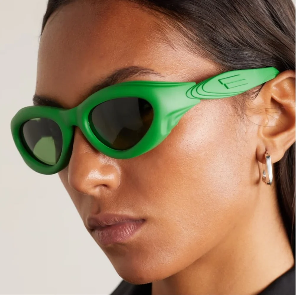 NEW BV1162S 002 BOTTEGA VENETA GREEN UNISEX  SUNGLASSES